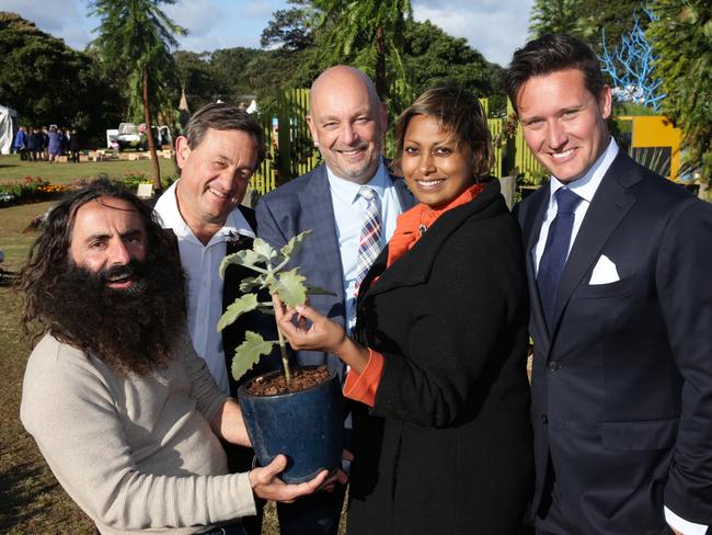 Costa Georgiadis, Angus Stewart, Andrew Fisher Tomlin, Indira Naidoo, Myles Baldwin. Picture: Bob Barker