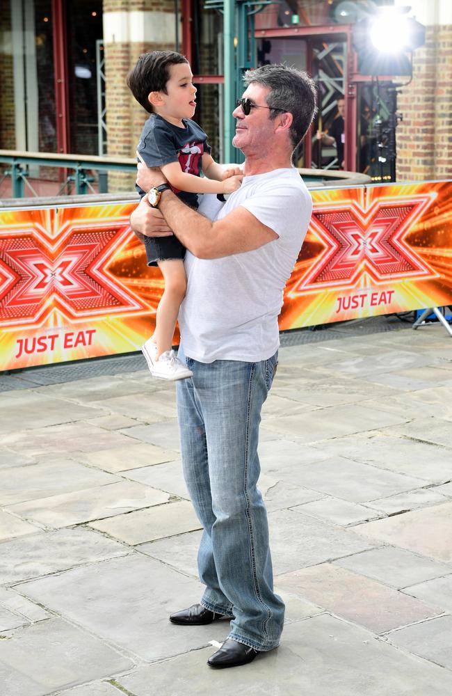 Simon Cowell says he wants another child even though he is 63. Here is pictured with son Eric in his younger years. Picture: Ian West/PA Images via Getty Images