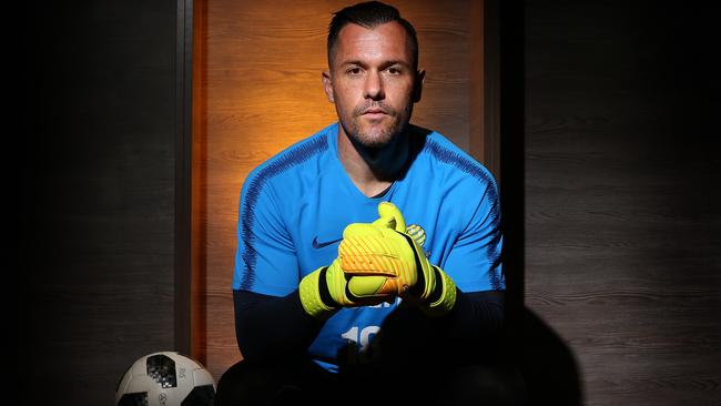 Socceroos goalkeeper Danny Vukovic will play in the Russia World Cup after a whirlwind year which saw him quit then-A-League champions Sydney FC for Belgium side Genk. Picture: Toby Zerna