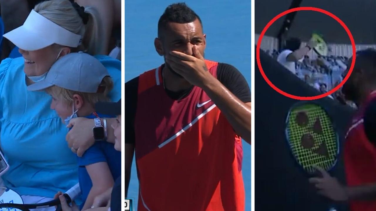 Nick Kyrgios quickly made up for it.