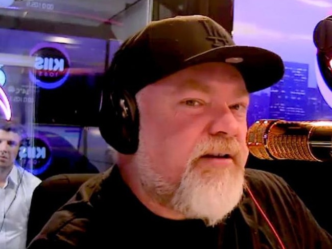 Kyle Sandilands revealing his diagnosis on air last week.