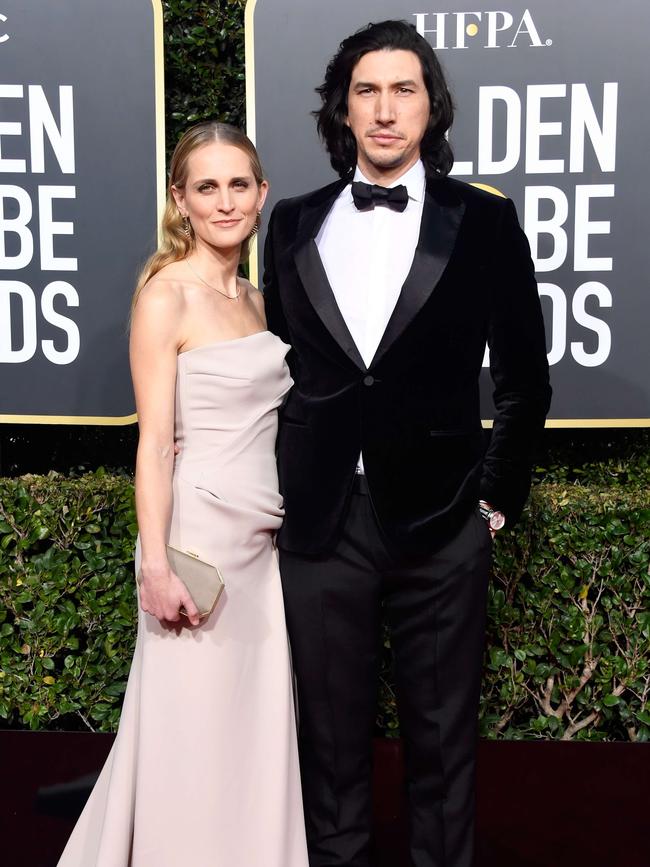 Joanne Tucker and Adam Driver. Picture: AFP