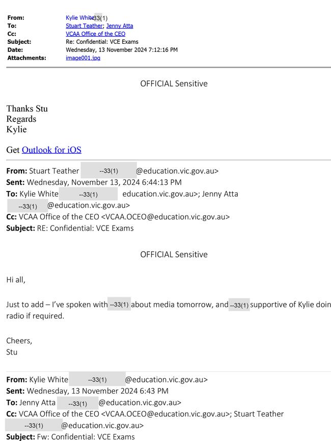 Secret emails reveal the PPO (Premier's Private Office) and MO (Minister's Office) authorised the misleading statement before its release.