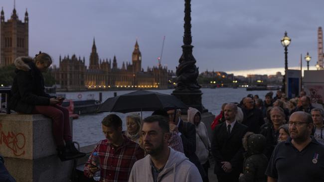 The queue has brought together people from all walks of life.