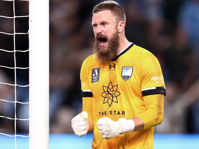 Former Sydney FC goalkeeper Andrew Redmayne could be left in limbo due to a signing freeze at Central Coast Mariners. Picture: Matt King/Getty Images