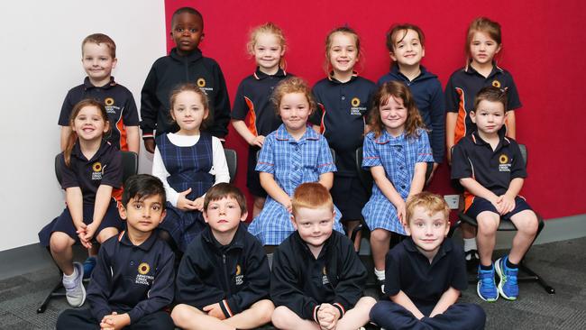 4. My First Year Prep Photos Armstrong Creek School Prep Caitlin and Jaden Back L-R: Noah Thompson, Daniel Ehigiator, Peyton Hinde, Summer Young, Tahlia Hijazi, Billie Burns. Middle: Sammy Mackinnon, Neve Gysen, Isla Connor, Olivia Enright, Billy Tucker Front: Tegh Grewal, Peyton Russell-OÃ•Mara, Bodie Walters, Fynn Wootton.