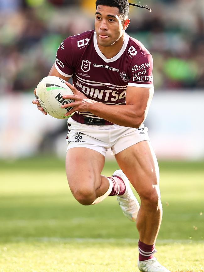 Manly’s Tolutau Koula. Picture: NRL Photos