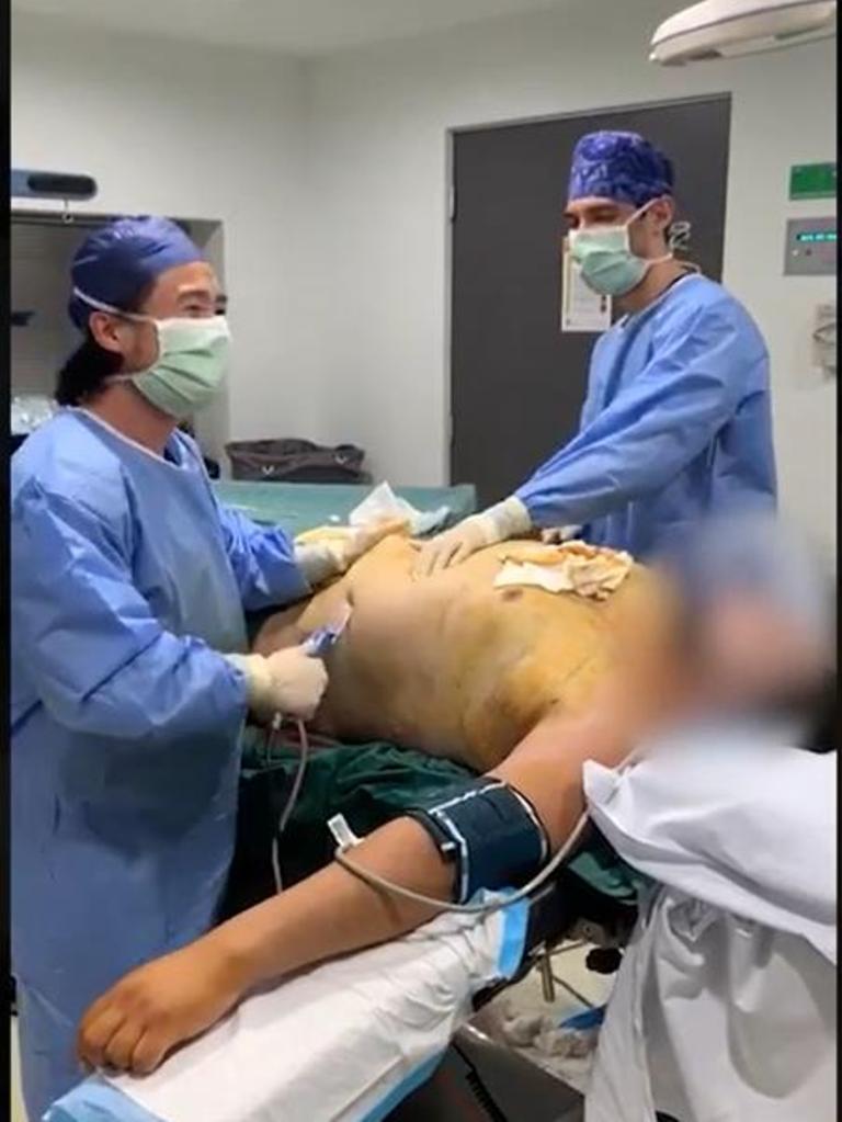 One clip shows staff dancing to Dolly Parton’s Jolene during surgery. Picture: ABC