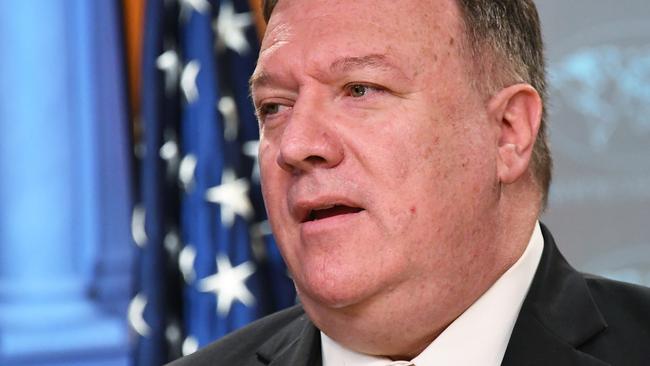 US Secretary of State Mike Pompeo. Picture: AFP