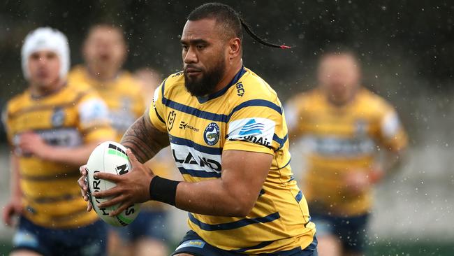 Paulo carts it up for the Eels in 2020. Picture: Cameron Spencer/Getty Images