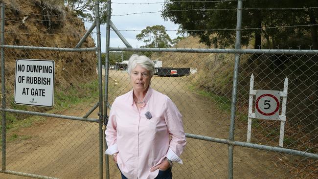 Mrs Fran Davis of Alonnah - 0438284587 is pictured at the Bruny Island Transfer Station where the service is bucking under pressure from tourism. PIC: MATT THOMPSON