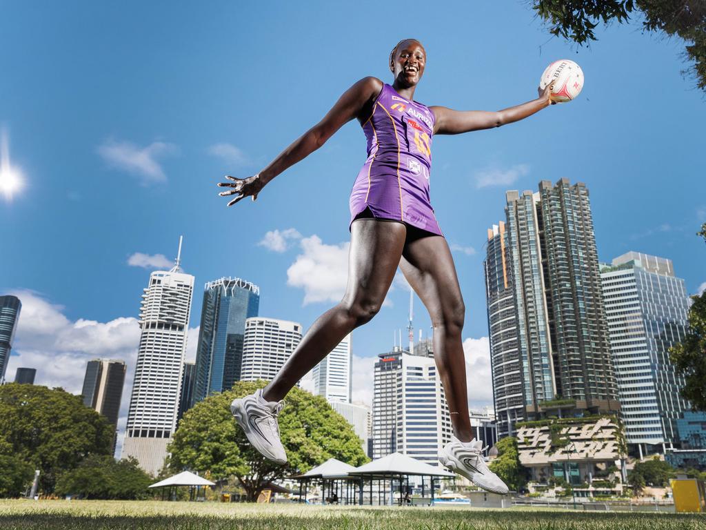 Mary Cholhok is a favourite of netball fans across the world. Picture Lachie Millard