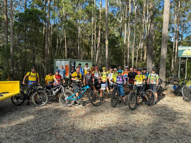 Wests' Ride to Fly assembling at Jacks Ridge Mountain Bike Park. Picture: supplied