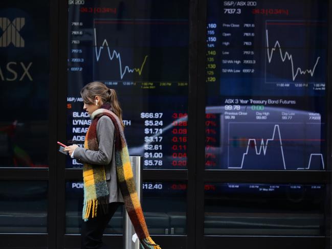 SYDNEY, AUSTRALIA - NewsWire Photos JUNE 01, 2021: People are seen walking past the ASX in Sydney, Australia. Picture: NCA NewsWire / Gaye Gerard