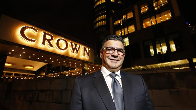 Former AFL chief executive Andrew Demetriou is a Crown director. Picture: David Caird.