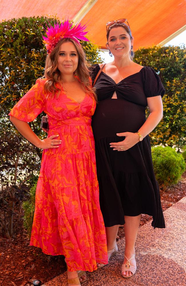 Rickie Abraham and Julia Martin at the 2023 Darwin Cup Carnival Ladies Day. Picture: Pema Tamang Pakhrin