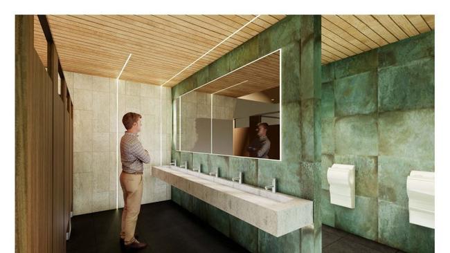 The new Broadbeach Tavern male bathroom artist impression.