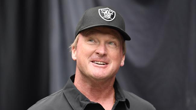 Jon Gruden has served as coach of the Las Vegas Raiders since 2018. Photo by Chris Unger/Getty Images