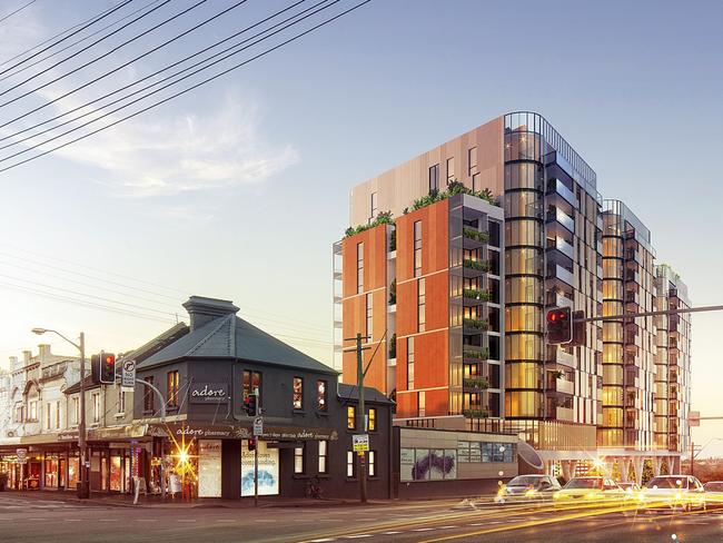 A concept image showing what the redeveloped Balmain Tigers Leagues Club. Picture: Grant Leslie Photography