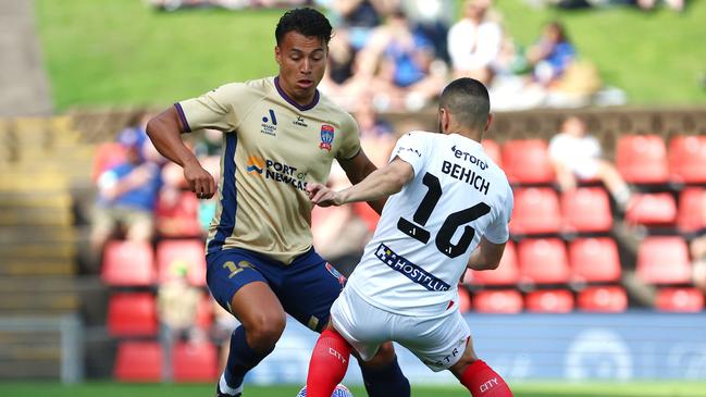 The Newcastle Jets had a tough day out against Melbourne City. Photo by Jeremy Ng/Getty Images