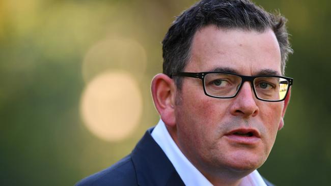 Victorian Premier Daniel Andrews in Melbourne on Wednesday. Picture: AAP