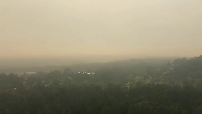 Wildfire Smoke Obscures Visibility Near Santa Cruz