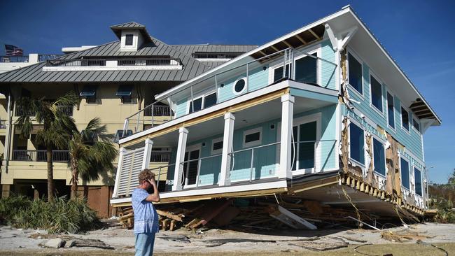 Damage caused by Hurricane Michael in Mexico Beach, Florida last October.