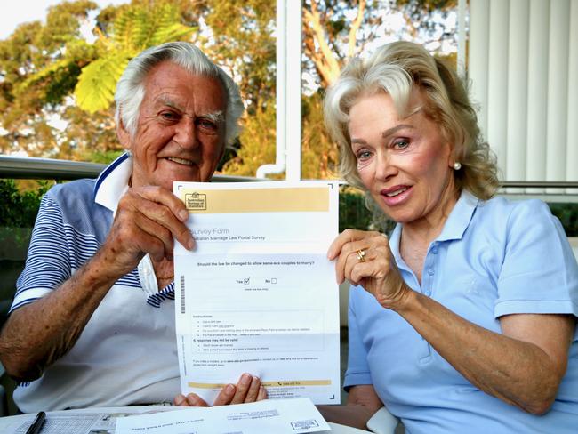 Former Prime Minister Bob Hawke and his partner, author Blanche d'Alpuget, have gone public with their support for same-sex marriage.