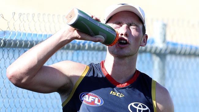 Chayce Jones at training in december. Picture: Sarah Reed