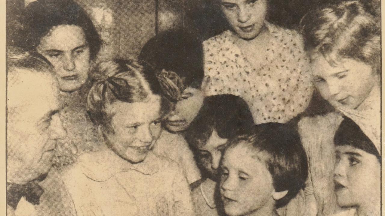 The story in The Courier Mail about the British orphan migrants when they arrived in Brisbane in 1951.