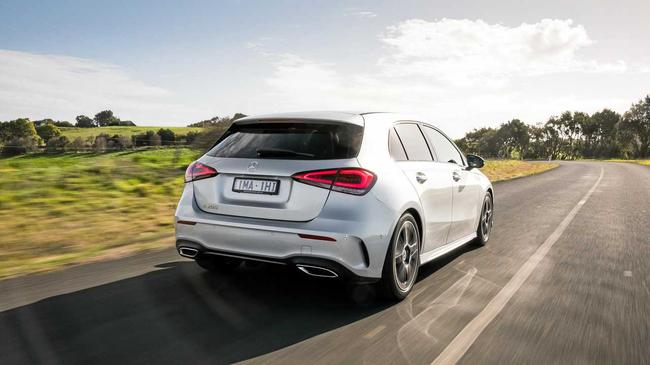 The Mercedes-Benz A200 comes with a long list of safety and tech features. Picture: Nathan Jacobs