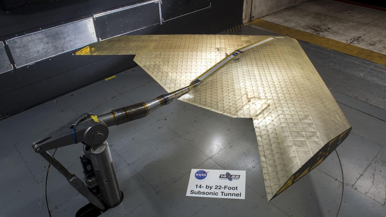 The wings are optimised for each part of the flight — from takeoff to landing and everything in-between, researchers say. Picture: Eli Gershenfel/NASA Ames Research Center