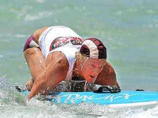 Cameron Cole (left), Aimee Berridge and Jack Hansen are three of the Mooloolaba contingent hoping to score a place in the Nutri-Grain series. Picture: Harvie Allison