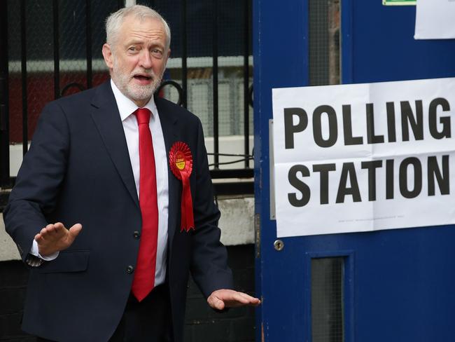 Mr Corbyn is on track to pull off a remarkable upset. Picture: AFP/Daniel Leal-Olivas