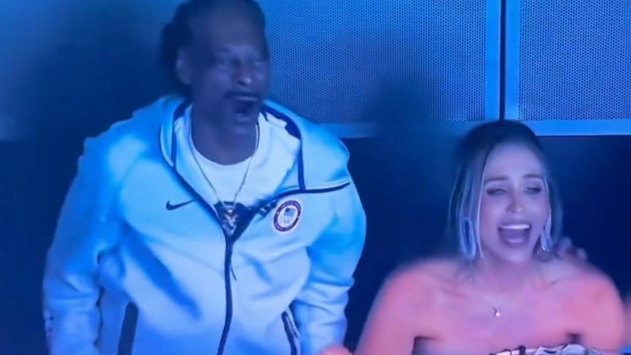 Snoop couldn't believe it. Photo: Olympics host broadcast service.