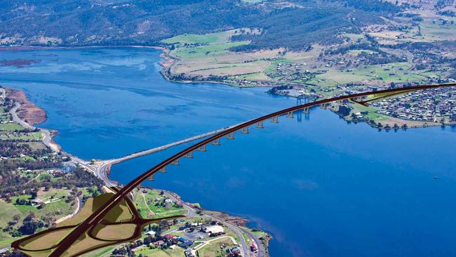 A concept imge of a replacement Bridgewater Bridge. Picture: SUPPLIED