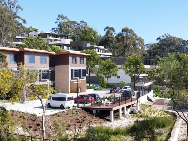 An artist’s impression of the new housing facility for older people and people with a disability at Belrose. Picture: Barry Rush & Associates