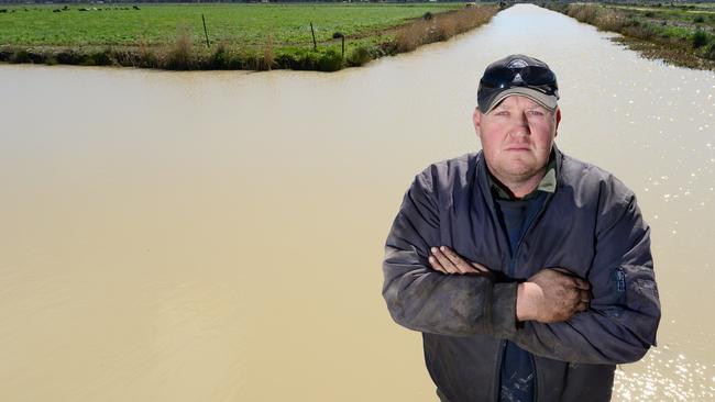 Torrumbarry irrigator Andrew Leahy can’t believe Goulburn Murray Water is so out of touch with its irrigation customers. Picture: Zoe Phillips