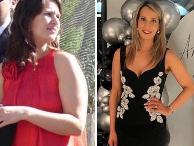 The mum lost an incredible 18kg. Picture: Supplied