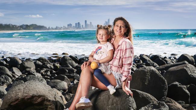 Businesswoman and mum Kate Malvenan with daughter Annabelle. Picture: Nigel Hallett