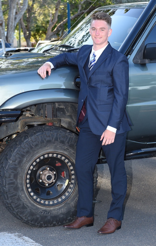 Hervey Bay High formal at the Waterfront - Harrison Roelofs. Picture: Alistair Brightman