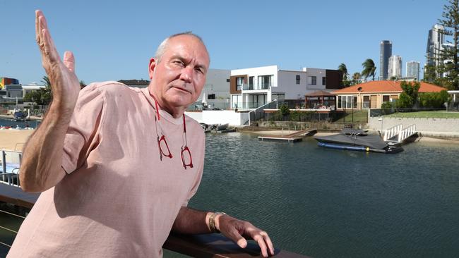 Isle of Capri resident Mike Koolen has had enough of Airbnb party houses in the area. Picture Glenn Hampson