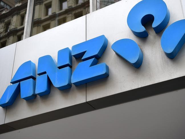 SYDNEY, AUSTRALIA - NCA NewsWire Photos AUGUST, 12, 2020: ANZ bank signage in Sydney. Picture: NCA NewsWire/Bianca De Marchi