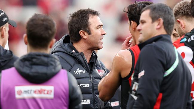 MELBOURNE, AUGUST 4, 2024: 2024 AFL Football - Round 21 - Essendon Bombers V Fremantle Dockers at the MCG. Brad Scott coach of the Bombers. Picture: Mark Stewart