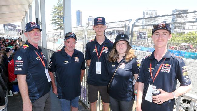GC500. David Bice, Peter Gresham, Luke Bice, Britney Gresham, Dylan Bice. 30 October 2022 Surfers Paradise Picture by Richard Gosling