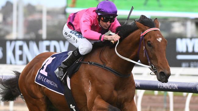 Soul Patch and Dwayne Dunn win at Flemington last month. Picture: AAP