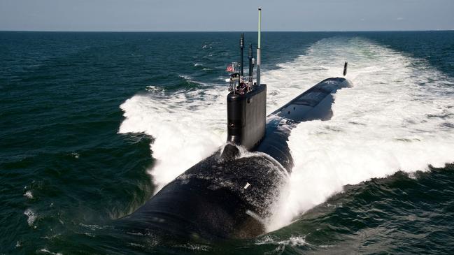 The Virginia-class attack submarine USS California.