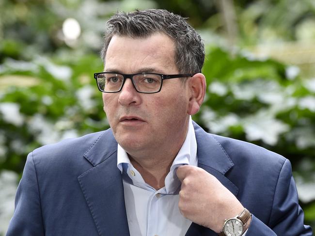 MELBOURNE, AUSTRALIA - NewsWire Photos AUGUST 23, 2022: Victorian Premier Daniel Andrews speaks to the media after touring the Austin Hospital in Melbourne. Picture: NCA NewsWire / Andrew Henshaw - POOL via NCA NewsWire