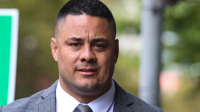 Former NRL star Jarryd Hayne arrives for court of the trial. Picture: NCA Newswire / Gaye Gerard.