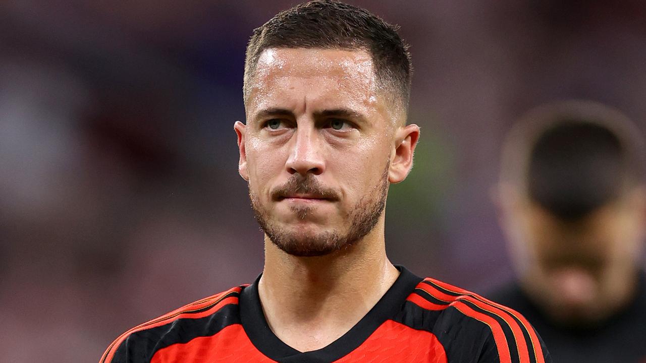 Belgium captain Eden Hazard has retired from international football following Belguim's shock early exit in Qatar. (Photo by Michael Steele/Getty Images)